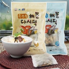 멸치명가 육수왕 해물다시팩 혼합세트(시원한맛, 담백한맛 -160g 10개입 5봉씩)