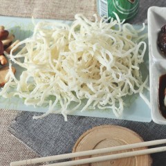 국내가공 백진미 오징어채 진미채 일미 300g - 부드러운 식감의 맛난 마른안주 반찬용 건어포