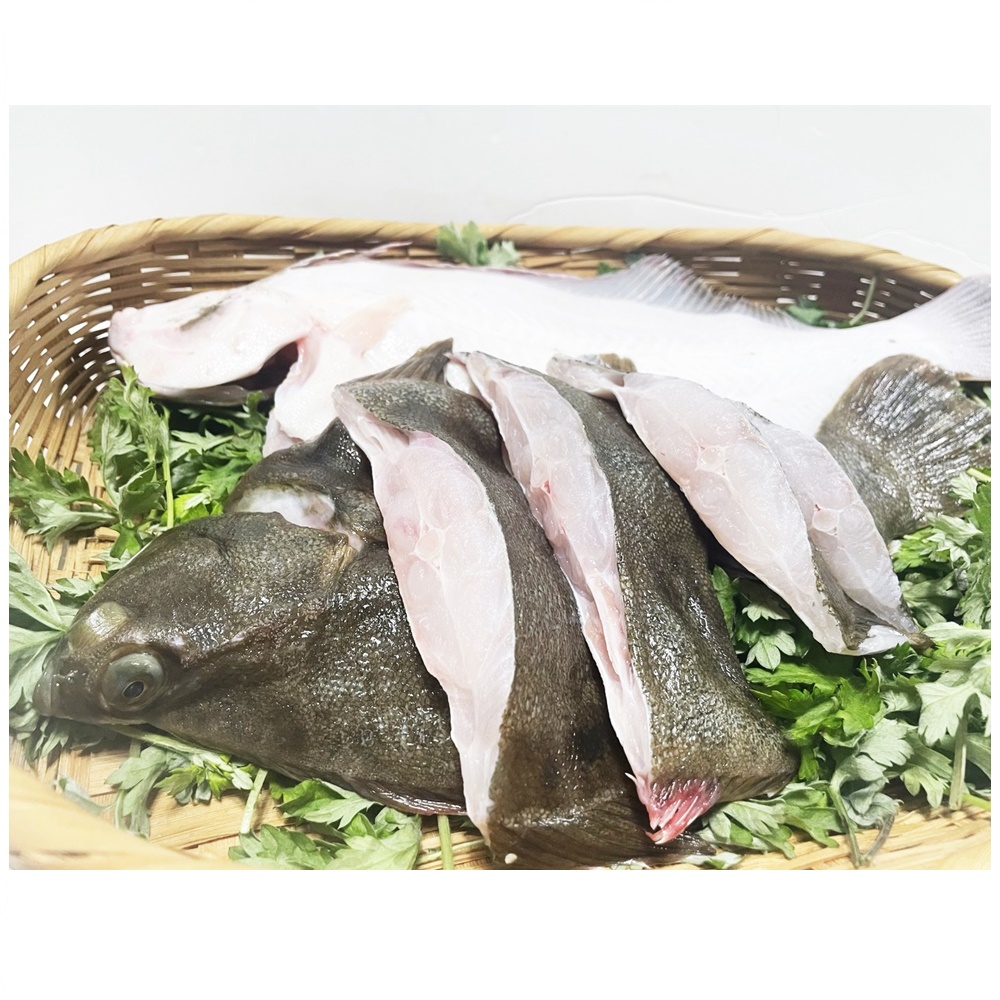 남해안 삼천포 쑥국 매운탕용 자연산 활 손질 도다리 1kg (손질후 약 750g)